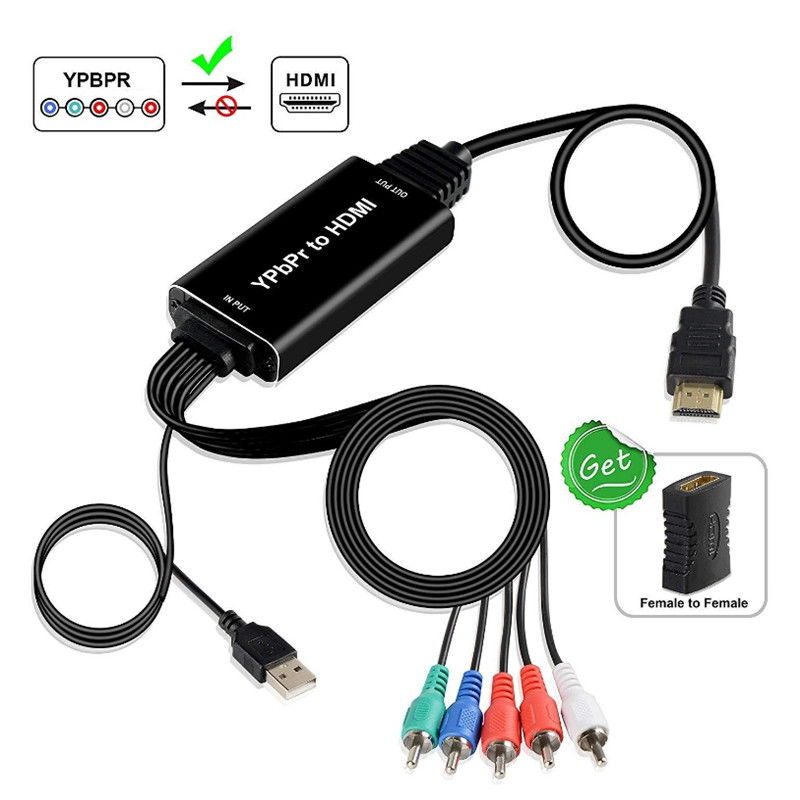 2M HDMI To Color Difference Conversion Line YPBPR Color Difference Component To HDMI / WIIPS3 / PS4 / XBOX Converter Supports HDCP1.2