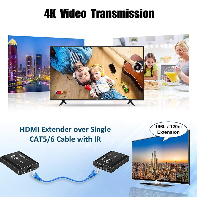 HDMI 120M Single Network Extender 4K Audio And Video Extender