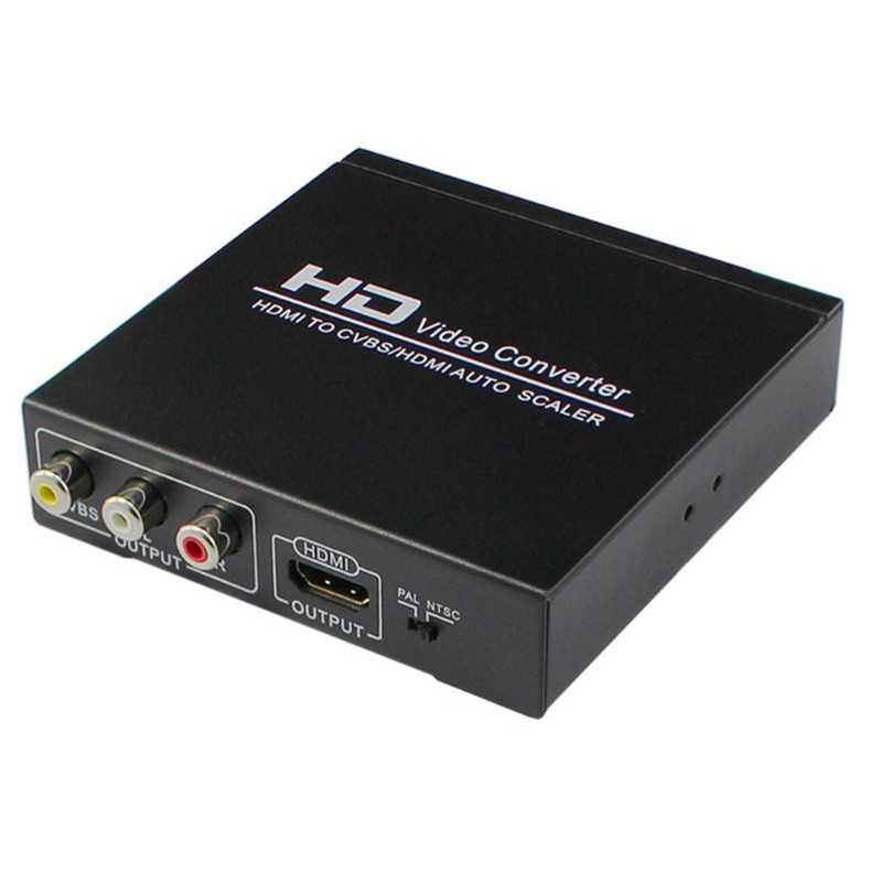 HDMI TO CVBS Video Converter HDMI Signal Input AV Signal Output Synchronous Composite Video 1 Point2 Splitter Auto scaler
