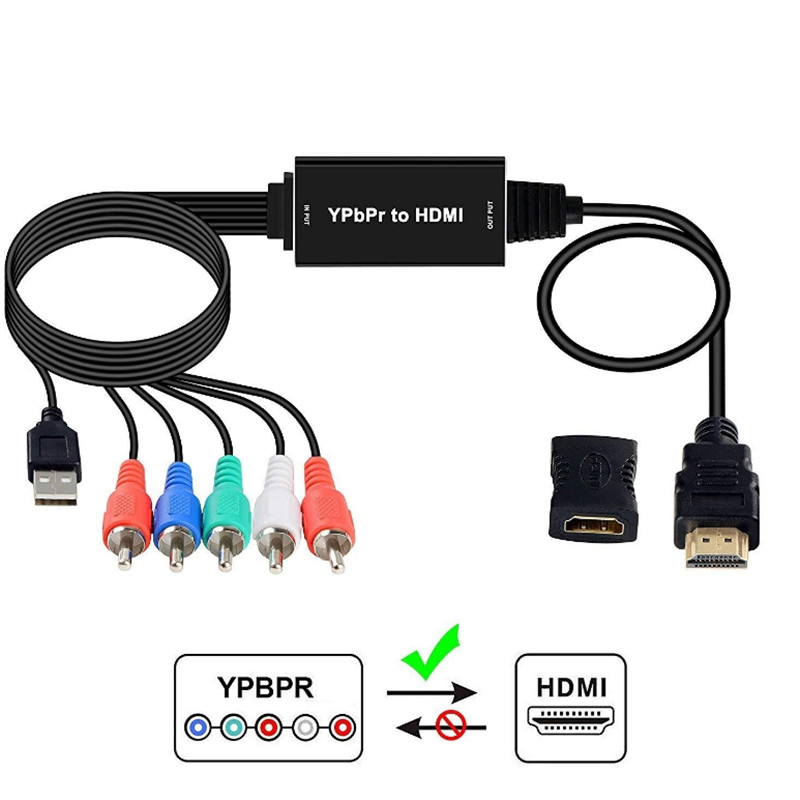 2M HDMI To Color Difference Conversion Line YPBPR Color Difference Component To HDMI / WIIPS3 / PS4 / XBOX Converter Supports HDCP1.2