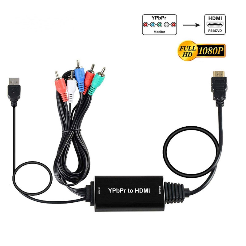 2M HDMI To Color Difference Conversion Line YPBPR Color Difference Component To HDMI / WIIPS3 / PS4 / XBOX Converter Supports HDCP1.2