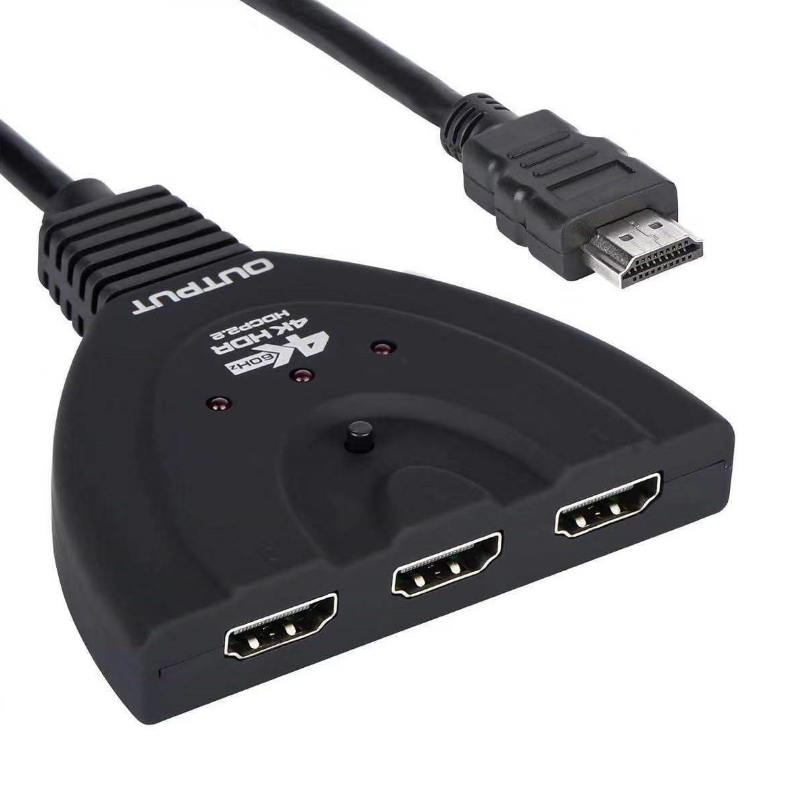 Mini 3 Port HDMI Splitter Adapter Cable 1.4b 4K*2K 1080P Switcher HDMI Switch 3 in 1 out Port Hub for HDTV Xbox PS3  DVD HDTV