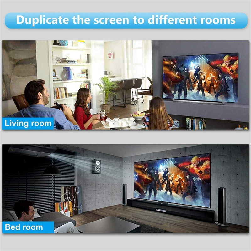 Mini HDMI 2.0 Splitter 1 in 2 out 4K60Hz Splitter 4K Ultra HD Resolution with Scaler